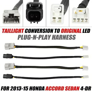 2013 - 2015 ホンダ アコードセダンテールライト変換ハーネスから LED テールライト用 For 2013 - 2015 Honda Accord Sedan Taillight Conversion Harness to LED Taillight 【並行輸入品】