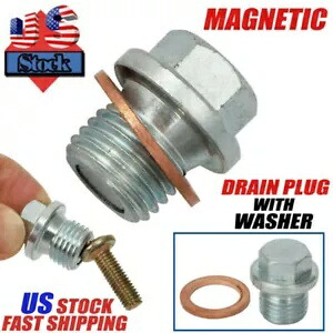 磁気オイルパンドレンプラグボルト、ワッシャーガスケットシール付き MDP541S 車、トラック、米国 MAGNETIC Oil Pan Drain Plug Bolt with Washer Gasket Seal MDP541S Cars Trucks US 【並行輸入品】
