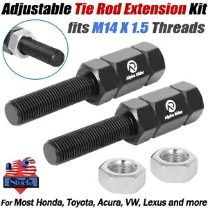 調整可能なタイロッド延長キットホンダ、アキュラ、トヨタ、レクサス M14x1.5 スレッド Adjustable Tie Rod Extension Kit For Honda, Acura, Toyota, Lexus M14x1.5 Threads 【並行輸入品】