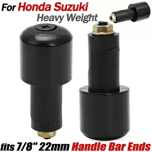 ソリッドアイアン 7/8インチ 22mm ハンドルバーエンド ヘビーウェイト 振動低減グリッププラグ Solid Iron 7/8\