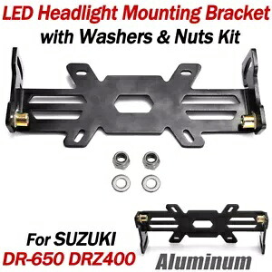 アルミ LED ヘッドライト取付ブラケット & ロックナットキットスズキ DR650、DRZ400 Aluminum LED Headlight Mounting Bracket & Lock Nuts Kit For Suzuki DR650, DRZ400 【並行輸入品】 36,465円