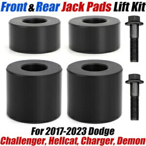 チャレンジャーチャージャー HellCat Demon フロントおよびリアジャックパッドリフトキット 2017-2023 用 For Challenger Charger HellCat Demon Front and Rear Jack Pad Lift Kit 2017-2023 【並行輸入品】