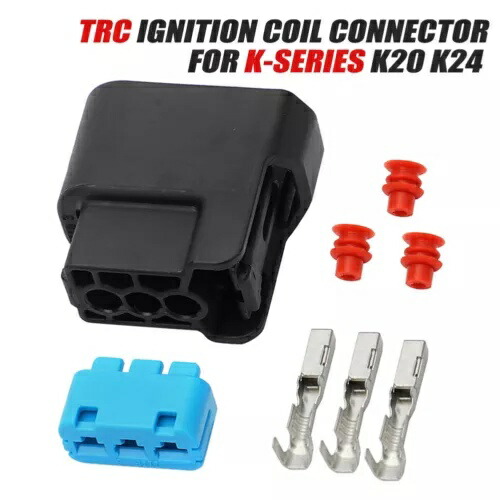 ホンダアコードシビック TRC K20 K24 点火コイルパックコネクタプラグハウジング COP For Honda Accord Civic TRC K20 K24 Ignition Coil Pack Connector Plug Housing COP 【並行輸入品】