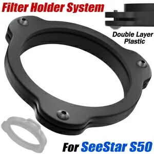SeeStar S50 スマート望遠鏡フィルターホルダーシステムアダプターブラック SeeStar S 50 用 For SeeStar S50 Smart Telescope Filter Holder System Adaptor Black SeeStar S 50 【並行輸入品】