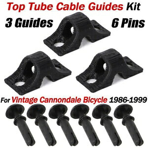 トップチューブフレームケーブルガイド固定キットヴィンテージキャノンデール自転車 1986-1999 Top Tube Frame Cable Guides Fixing Kit For Vintage Cannondale Bicycle 1986-1999 【並行輸入品】
