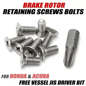 ホンダ シビック アコード アキュラ ブレーキ ローター ディスク JIS ネジ ボルト & 無料容器ビット For Honda Civic Accord Acura Brake Rotor Disk JIS Screws Bolts & FREE Vessel Bit 【並行輸入品】