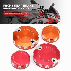 フロントリアブレーキリザーバーカバーキャップアプリリア RSV4R RS/Tuono 660 LIA RSV4 RF Front Rear Brake Reservoir Cover Cap For Aprilia RSV4R RS/Tuono 660 LIA RSV4 RF 【並行輸入品】