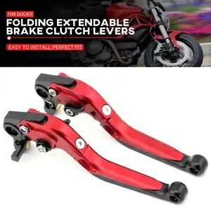 折りたたみ拡張可能なブレーキクラッチレバー DUCATI モンスター 400/620/695/796/800 用 Folding Extendable Brake Clutch Levers For DUCATI Monster 400/620/695/796/800 【並行輸入品】