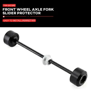 CNC フロントアクスルフォーククラッシュスライダーホイールガード GASGAS 700sm 2023 SM700 ブラック CNC Front Axle Fork Crash Sliders Wheel Guard For GASGAS 700sm 2023 SM700 Black 【並行輸入品】