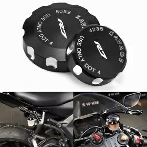 ヤマハ YZFR7 21-24 フロント＆リアブレーキフルードリザーバーキャップオイルシリンダーカバー For YAMAHA YZFR7 21-24 Front ＆ Rear Brake Fluid Reservoir Cap Oil Cylinder Cover 【並行輸入品】