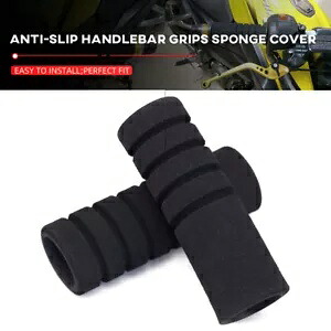 ハンドルバーグリップ スポンジフォームレバーカバー ユニバーサル アンチスリップ オートバイ ブラック Handlebar Grips Sponge Foam Levers Cover Universal Anti Slip Motorcycle Black 【並行輸入品】
