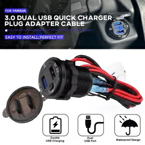 3.0 デュアルポート USB 充電器ソケット電源コンセントアダプタプラグヤマハ Tenere 700 3.0 Dual Port USB Charger Socket Power Outlet Adapter Plug For YAMAHA Tenere 700 【並行輸入品】