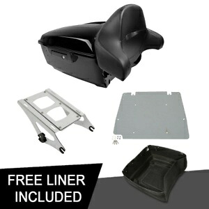 キングパック トランク & パッド 2-UP ラックプレート ハーレー ツーリング ストリート グライド 14-23 に適合 King Pack Trunk & Pad 2-UP Rack Plate Fit For Harley Touring Street Glide 14-23 【並行輸入品】