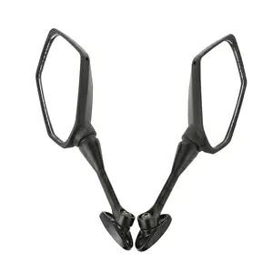 ブラックリアビューサイドミラーホンダ CBR 600RR CBR600RR 2003-2023 に適合 Black Rear View Side Mirrors Fit For Honda CBR 600RR CBR600RR 2003-2023 【並行輸入品】