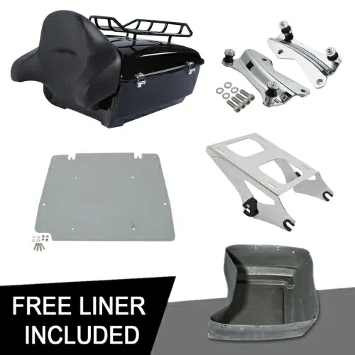 キングパック トランクマウントラックドッキングプレート ハーレーロードエレクトラグライド 14-23用 King Pack Trunk Mount Rack Docking Plate Fit For Harley Road Electra Glide 14-23 【並行輸入品】