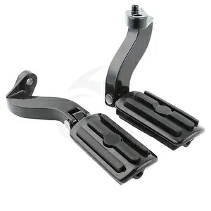 ブラック後部乗客フットペグマウント ハーレーストリートロードグライド 1993-2023 に適合 Black Rear Passenger Footpegs Mount Fit For Harley Street Road Glide 1993-2023 【並行輸入品】
