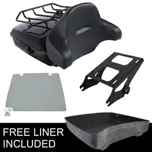 10.7インチ パック トランク バックレスト ラック ハーレー ロード グライド エレクトラグライド 14-23 18 に適合 10.7\