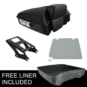 みじん切りパック トランク バックレスト ラック プレート ハーレー ロード ストリート グライド 14-23 20 に適合 Chopped Pack Trunk Backrest Rack Plate Fit For Harley Road Street Glide 14-23 20 【並行輸入品】