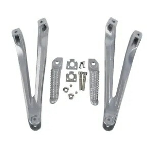 シルバー後部乗客フットペグフットレストブラケットヤマハ YZF-R1 2004-2008 に適合 Silver Rear Passenger Footpegs Footrest Bracket Fit For Yamaha YZF-R1 2004-2008 【並行輸入品】
