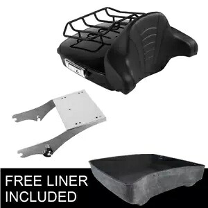 チョップドパック トランクパッド ツーアップラック ハーレーツアーパック ストリートグライド 97-08 05用 Chopped Pack Trunk Pad Two-Up Rack Fit For Harley Tour Pak Street Glide 97-08 05 【並行輸入品】