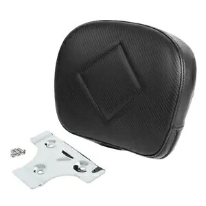 ブラック後部乗客背もたれパッドハーレーストリートエレクトラグライドロードキングに適合 Black Rear Passenger Backrest Pad Fit For Harley Street Electra Glide Road King 【並行輸入品】