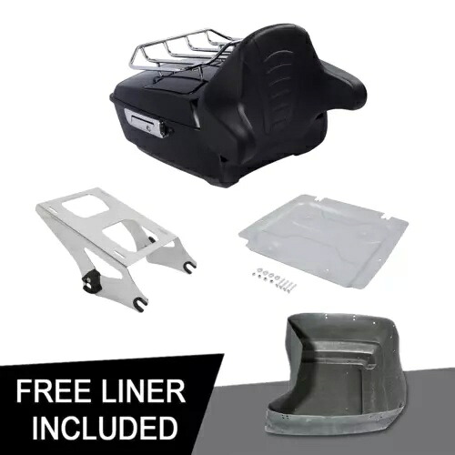 キングパック トランクパッドマウントラックプレート ハーレーストリートグライド FLHT 2014-2023用 King Pack Trunk Pad Mount Rack Plate Fit For Harley Street Glide FLHT 2014-2023 【並行輸入品】