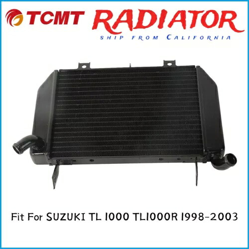 ブラックアルミラジエータークーラー冷却スズキ TL 1000 TL1000R 1998-2003 Black Aluminum Radiator Cooler Cooling Fit For SUZUKI TL 1000 TL1000R 1998-2003 【並行輸入品】