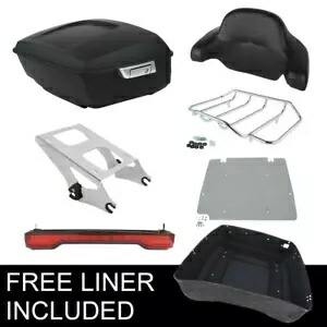 マットキングパック トランク背もたれライトラック ハーレーツーリングロードキング 14-24用 Matte King Pack Trunk Backrest Light Rack Fit For Harley Touring Road King 14-24 【並行輸入品】