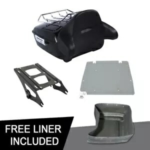 キング トランク マウント ラック プレート ハーレー ツーリング ウルトラ リミテッド ロード キング 14-23 に適合 King Trunk Mount Rack Plate Fit For Harley Touring Ultra Limited Road King 14-23 【並行輸入品】