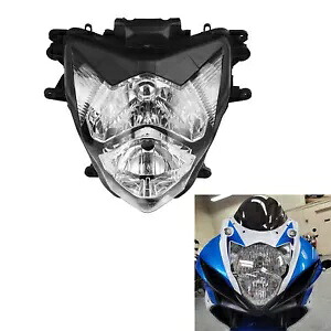 フロントブラックハウスヘッドライトヘッドランプスズキ GSXR 600 GSX-R 750 2011-2021 に適合 Front Black House Headlight HeadLamp Fit For Suzuki GSXR 600 GSX-R 750 2011-2021 【並行輸入品】