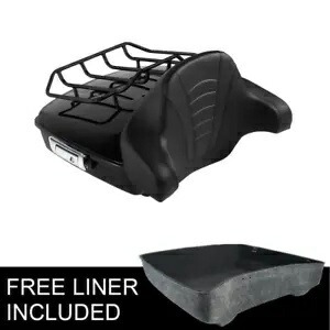 みじん切りトランク背もたれパッドトップラックフィットハーレーツアーパックエレクトラグライド 14-23 Chopped Trunk Backrest Pad Top Rack Fit For Harley Tour Pak Electra Glide 14-23 【並行輸入品】