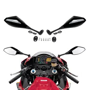 バックミラー LED ウインカーホンダ CBR600RR 03-16 CBR1000RR 04-07 に適合 Rear View Mirrors LED Turn Signals Fit For Honda CBR600RR 03-16 CBR1000RR 04-07 【並行輸入品】 38,610円