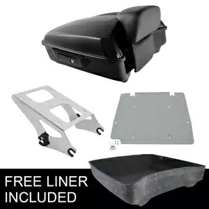 チョップドトランクバックレストマウント ハーレーツーリングロードストリートグライド 2014-2023 に適合 Chopped Trunk Backrest Mount Fit For Harley Touring Road Street Glide 2014-2023 【並行輸入品】