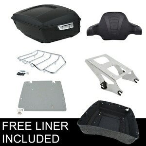 マットキングパック トランクパッドラックプレート ハーレーロードエレクトラグライド 14-23 18用 Matte King Pack Trunk Pad Rack Plate Fit For Harley Road Electra Glide 14-23 18 【並行輸入品】
