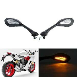 L&R リアビューミラー LED ターンシグナル Ducati 939 Supersport S 2018-2020 に適合 L&R Rear View Mirror LED Turn Signal Fit For Ducati 939 Supersport S 2018-2020 【並行輸入品】