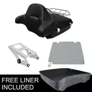 マットチョップドパック トランクパッドラック ベースプレート付き ハーレーロードグライド 14-23用 Matte Chopped Pack Trunk Pad Rack W/ Base Plate Fit For Harley Road Glide 14-23 【並行輸入品】