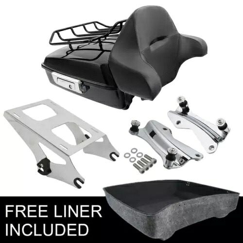 チョップドパック トランク パッド マウント ラック ドッキング ハーレー ストリート グライド 14-23 米国用 Chopped Pack Trunk Pad Mount Rack Docking Fit For Harley Street Glide 14-23 US 【並行輸入品】