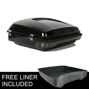 チョップドパック トランク & スモーク テール ライト ハーレー ツーリング ストリート グライド 14-23 に適合 Chopped Pack Trunk & Smoked Tail Light Fit For Harley Touring Street Glide 14-23 【並行輸入品】