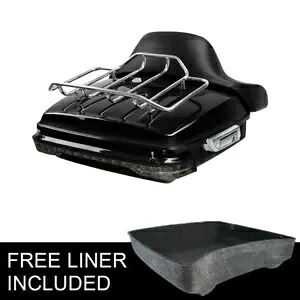 みじん切りパック トランク バックレスト ラック LED ライト ハーレー エレクトラグライド 14-23 16 に適合 Chopped Pack Trunk Backrest Rack LED Light Fit For Harley Electra Glide 14-23 16 【並行輸入品】