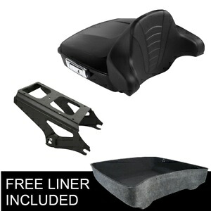 チョップド トランク パッド & ブラック マウント ラック ハーレー ツーリング エレクトラグライド 09-13 に適合 Chopped Trunk Pad & Black Mount Rack Fit For Harley Touring Electra Glide 09-13 【並行輸入品】 68,970円