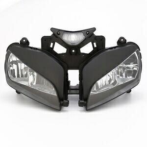 ブラックオートバイヘッドライトヘッドランプアセンブリホンダ CBR1000RR 04-07 06 に適合 Black Motorcycle Headlight Head Lamp Assembly Fit For Honda CBR1000RR 04-07 06 【並行輸入品】