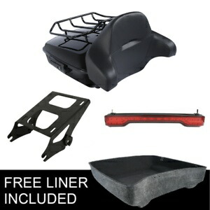 みじん切りパック トランク バックレスト ラック ライト ハーレー エレクトラ ロード グライド 14-23 用 Chopped Pack Trunk Backrest Rack Light Fit For Harley Electra Road Glide 14-23 【並行輸入品】