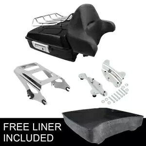 チョップドパック トランクパッド クロームラックドッキング ハーレーストリートグライド 09-13 12用 Chopped Pack Trunk Pad Chrome Rack Docking Fit For Harley Street Glide 09-13 12 【並行輸入品】