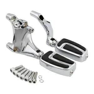 クロームリアフットペグマウントブラケットハーレースポーツスター883 1200 14-22 19に適合 Chrome Rear Footpegs Mount Bracket Fit For Harley Sportster 883 1200 14-22 19 【並行輸入品】