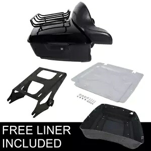 キングパック トランクパッドラック プレート付き ハーレーツアーパック ストリートグライド 14-23 19用 King Pack Trunk Pad Rack W/ Plate Fit For Harley Tour Pak Street Glide 14-23 19 【並行輸入品】