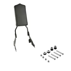 ブラック乗客バックレストシーシーバードッキングキットハーレースポーツスターXL 04-22に適合 Black Passenger Backrest Sissy Bar Docking Kit Fit For Harley Sportster XL 04-22 【並行輸入品】