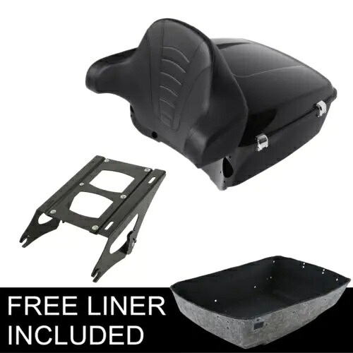 キングパック トランク & バックレスト マウント ラック ハーレー ツアー パック ストリート グライド 14-23 に適合 King Pack Trunk & Backrest Mount Rack Fit For Harley Tour Pak Street Glide 14-23 【並行輸入品】