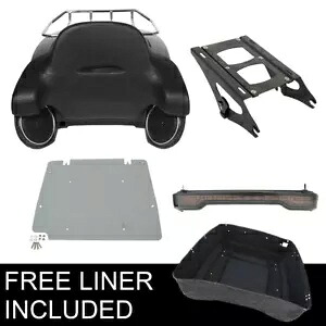 キング トランク パッド スピーカー ライト ラック ハーレー ツアー パック ストリート グライド 14-23 19 に適合 King Trunk Pad Speakers Light Rack Fit For Harley Tour Pak Street Glide 14-23 19 【並行輸入品】