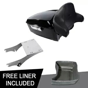 13.7インチ キングパック トランクラック バックレストパッド ハーレーツアーパック ロードグライド 97-08用 13.7\