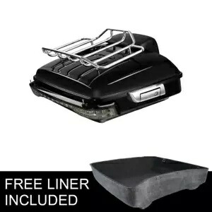 みじん切りトランクパッドラック スモークレンライト ハーレーツアーパック ロードキング 14-24用 Chopped Trunk Pad Rack Smoked Len Light Fit For Harley TourPak Road King 14-24 【並行輸入品】